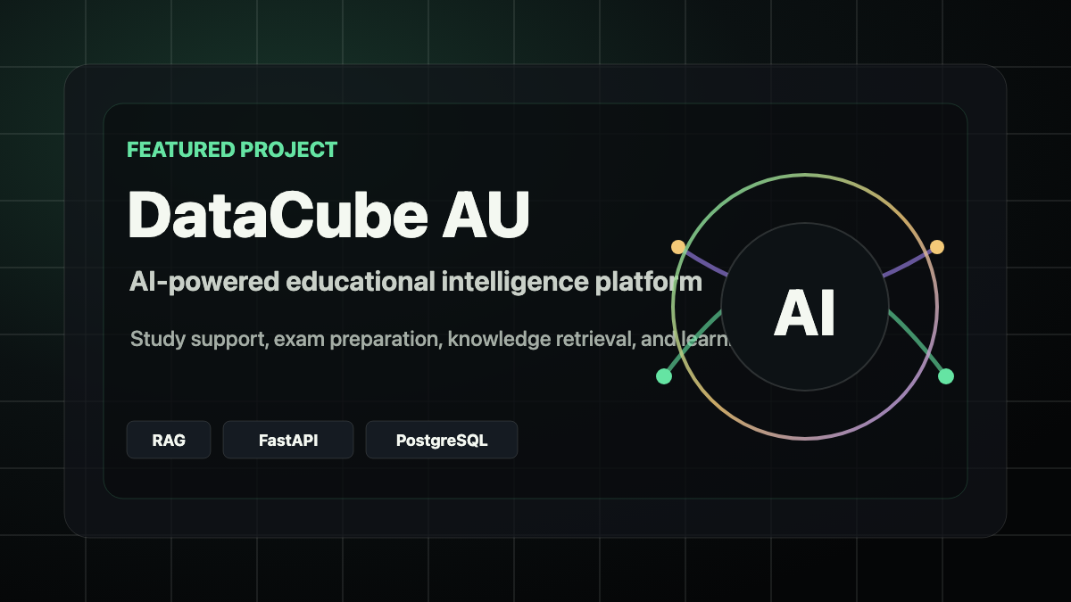 DataCube AU homepage preview