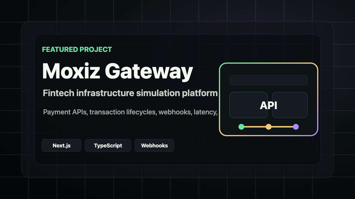 Moxiz Gateway homepage preview